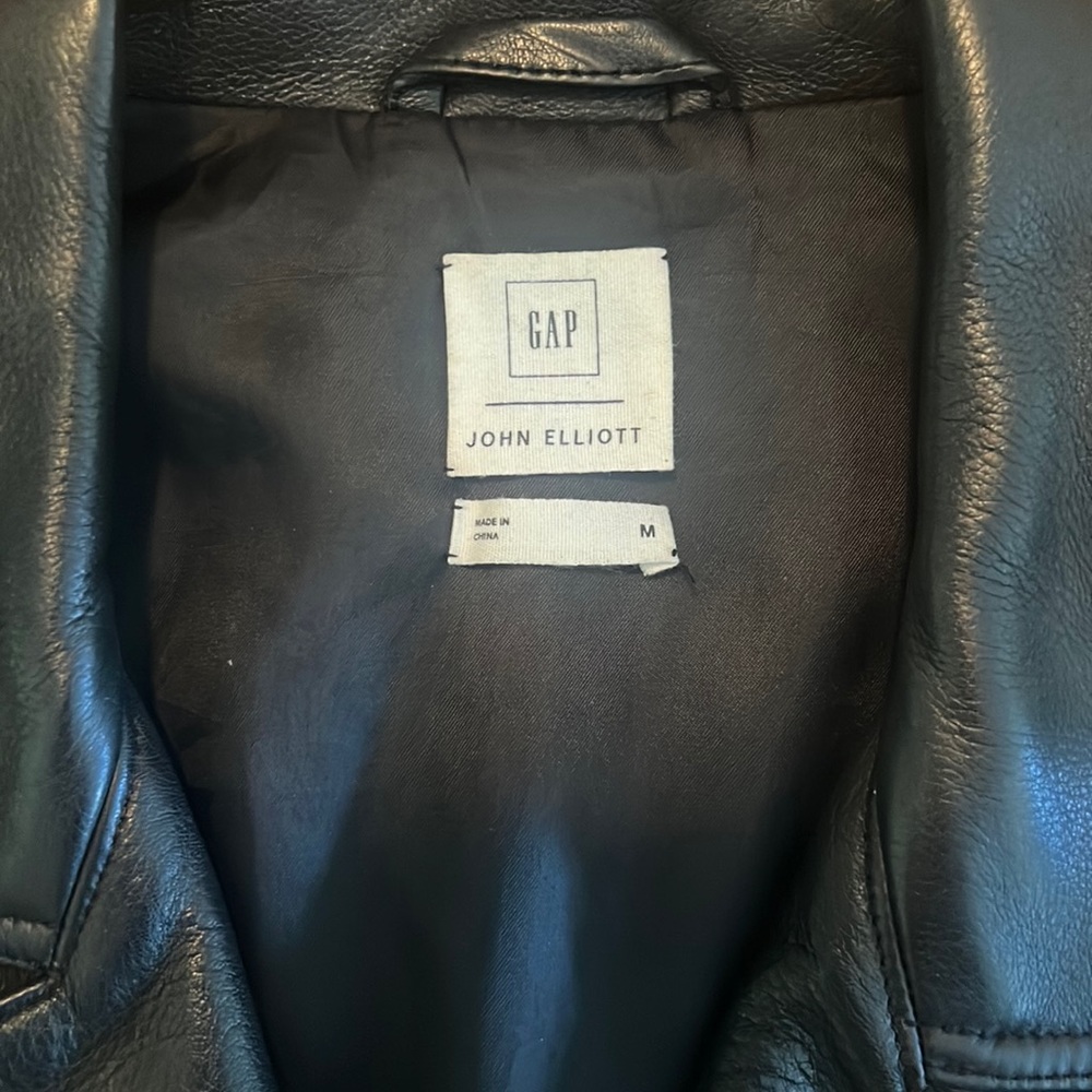Men’s Size Med Gap X John Elliot Leather Jacket